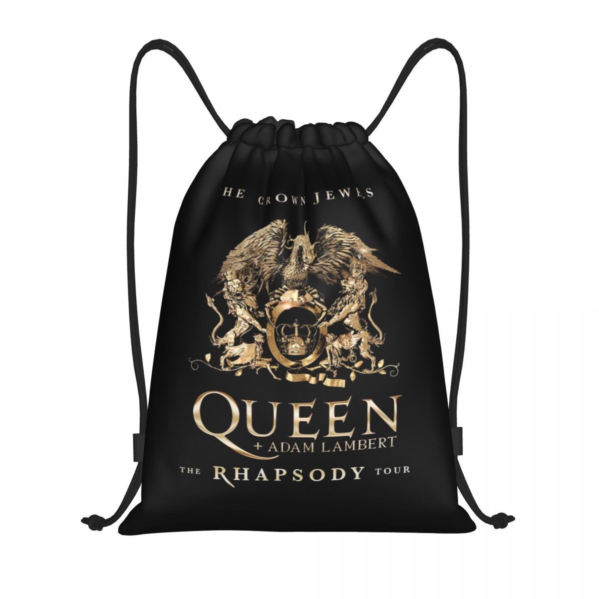 Luxury Yoga Bags - Custom Freddie Mercury Crown Drawstring Bags