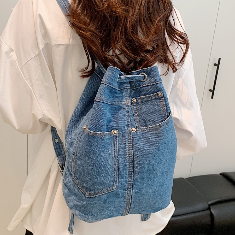 Luxury Bags For Kids - Denim Female Backpacks Casual School Backpack