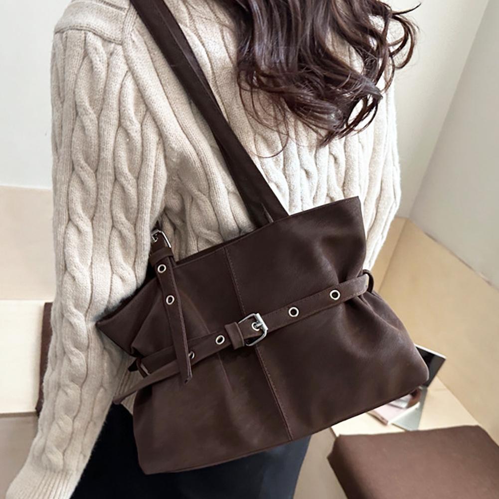 Luxury Bags Vip - Solid-color Versatile Tote Bag for Women
