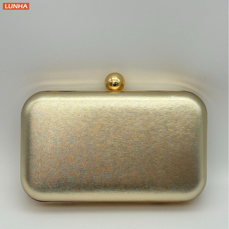 Luxury Bags Gold - Evening Bags Vintage Metallic Box Bag
