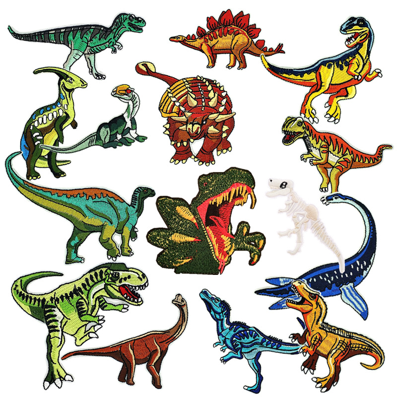 Luxury Bags Photos - 30pcs/Lot Luxury Anime Colorful Dinosaur Embroidery