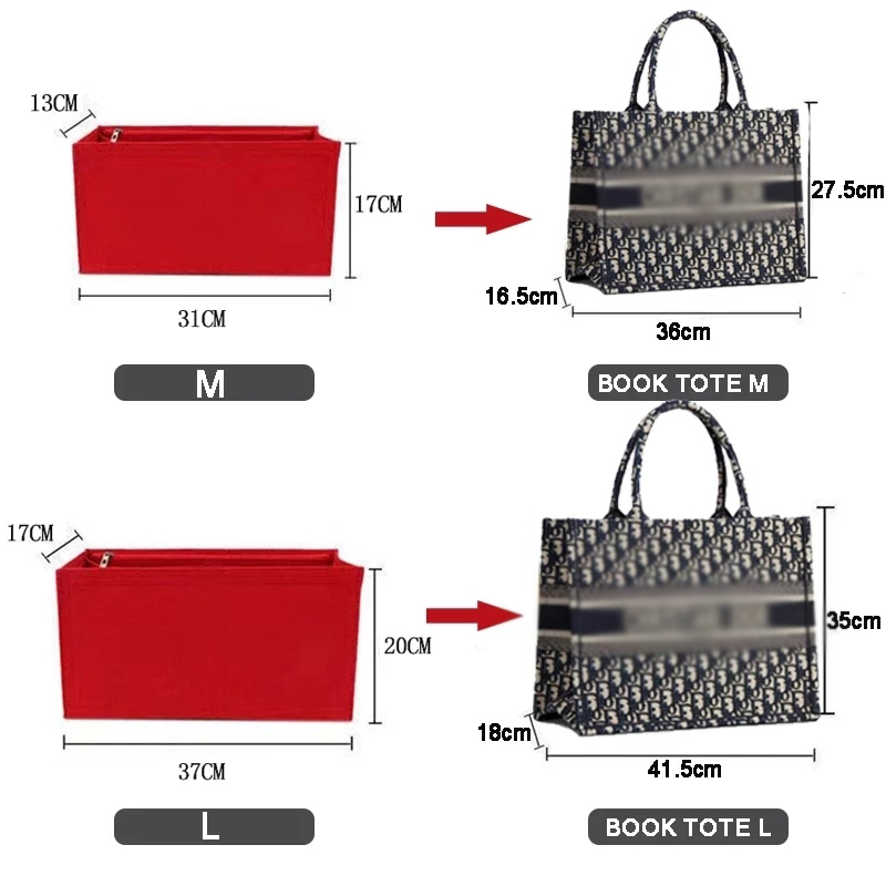 Felt Cloth Insert Bag Fits BOO - Luxury Bags Gucci recension och pris