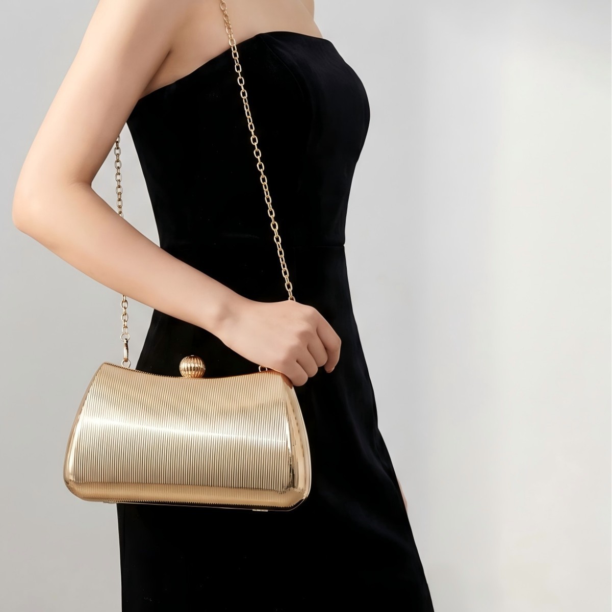 Women's fashion temperament el - Luxury Bags Gold recension och pris