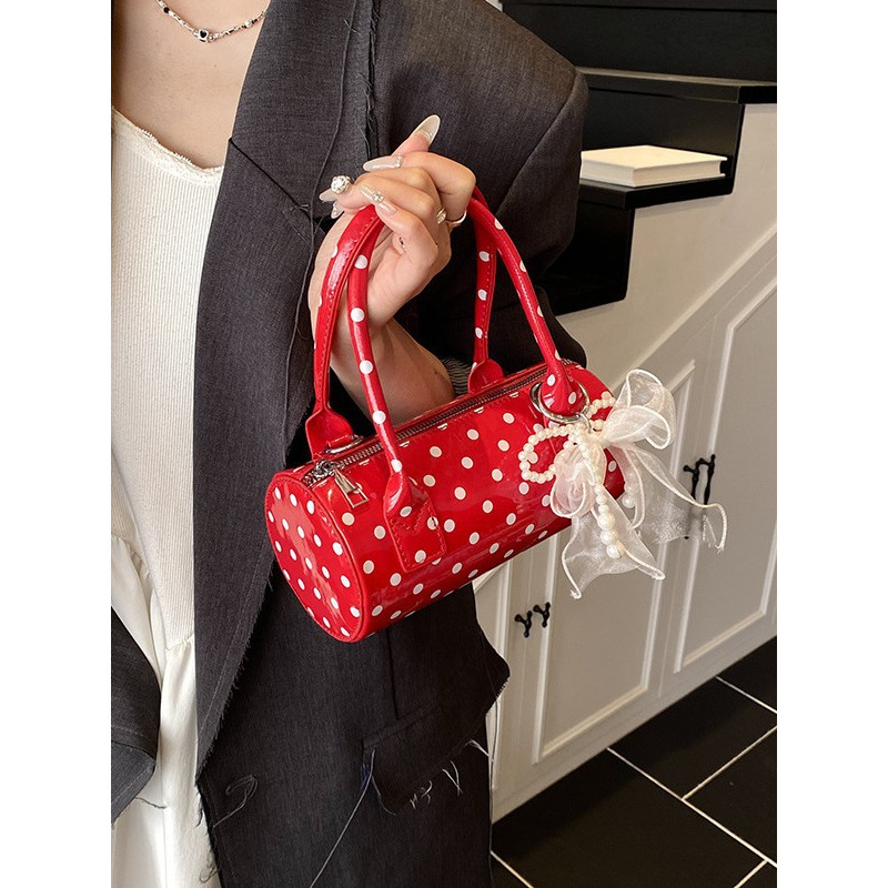 Women's Cute Polka Dot  Handba - Top Handle Patent Bag recension och pris