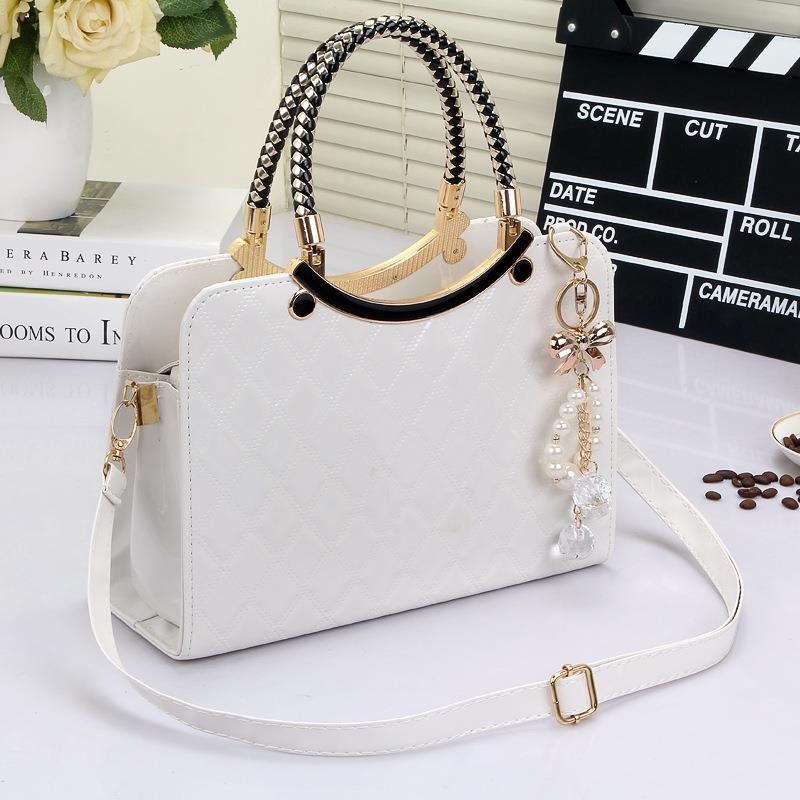 Women's Shiny Tote Patent Leat - Top Handle Patent Bag recension och pris