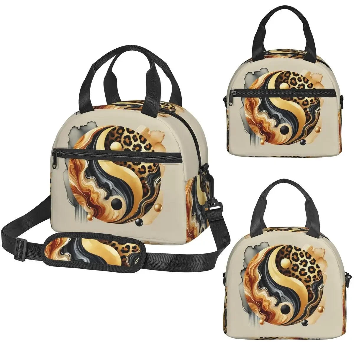 Leopard Yin Yang Luxury Gold M - Luxury Bags For Kids recension och pris
