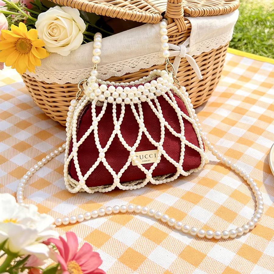 Gucci Gucci’s bag Red Mini Pea - Luxury Bags Gucci recension och pris