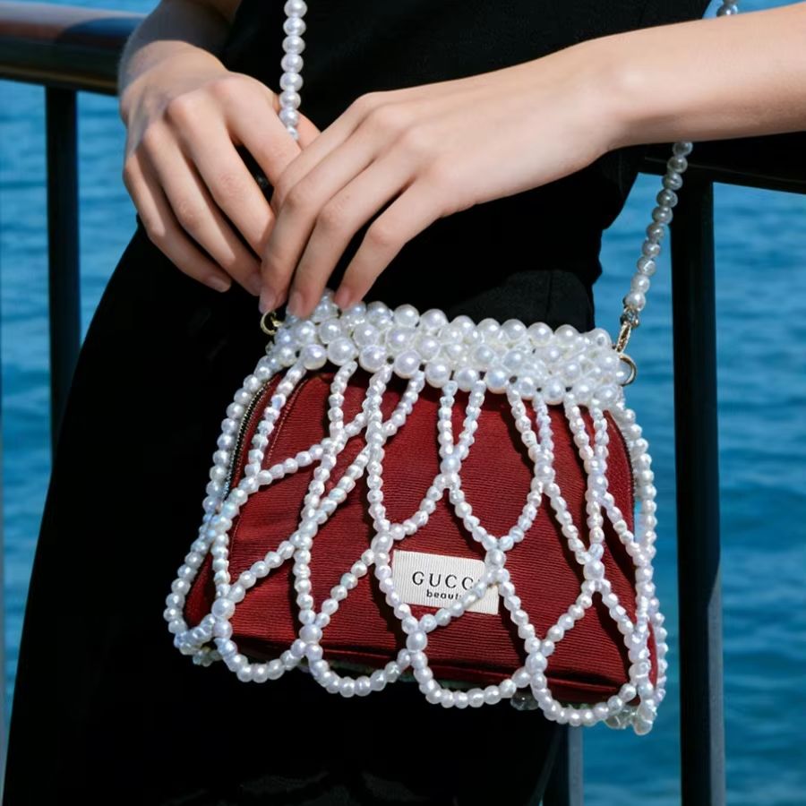 Gucci Gucci’s bag Red Mini Pea - Luxury Bags Gucci recension och pris