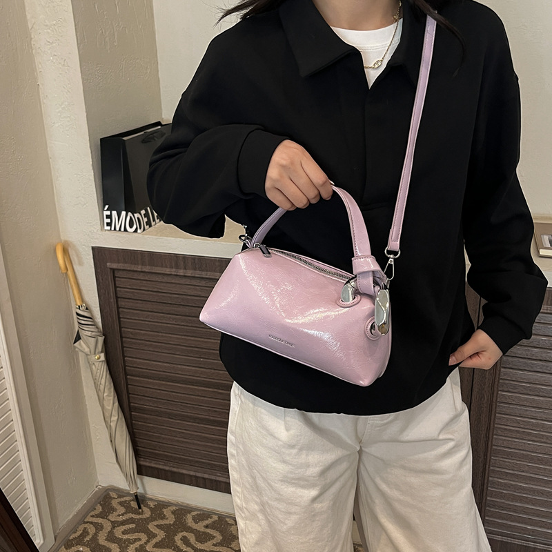 Women's Fashion Glossy Patent  - Top Handle Patent Bag recension och pris