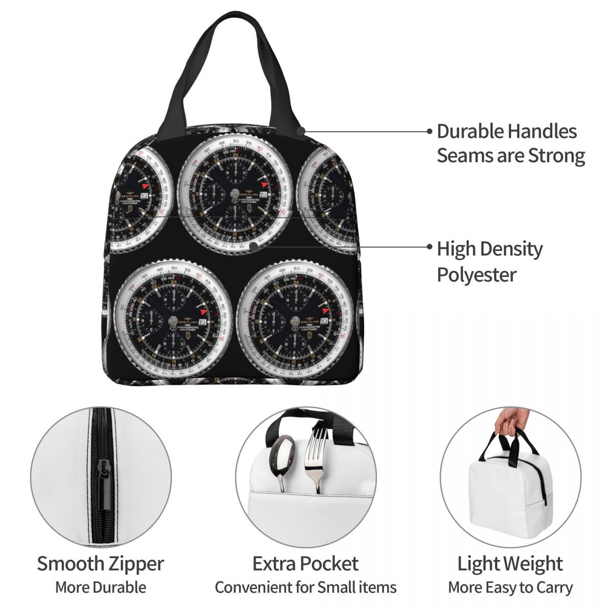 Luxury Watch Face Insulated Lu - Luxury Bags For Kids recension och pris