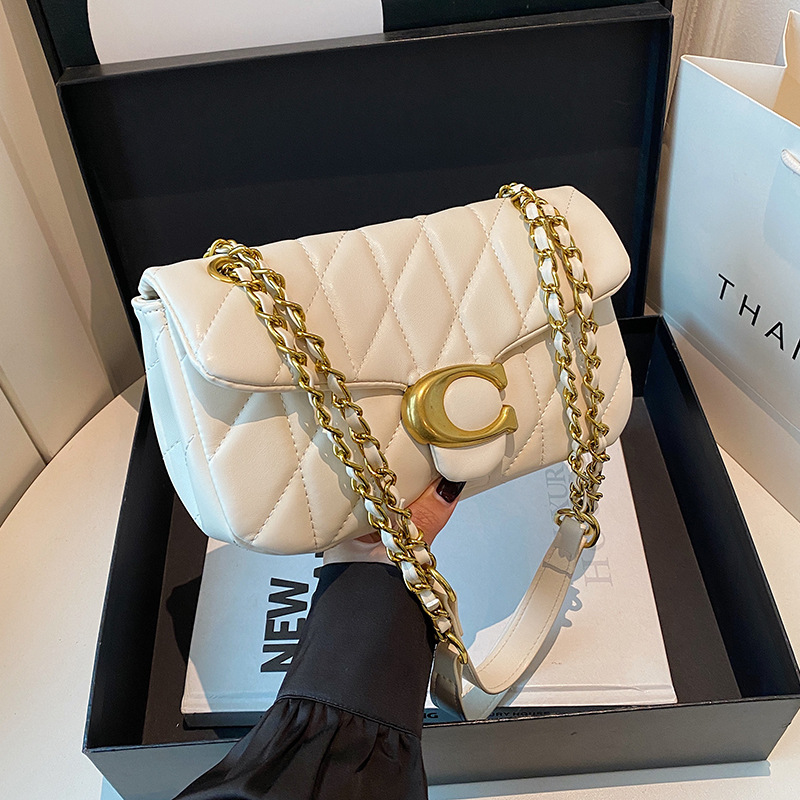 Women Quilted Leather Shoulder - Chain Crossbody Quilted recension och pris