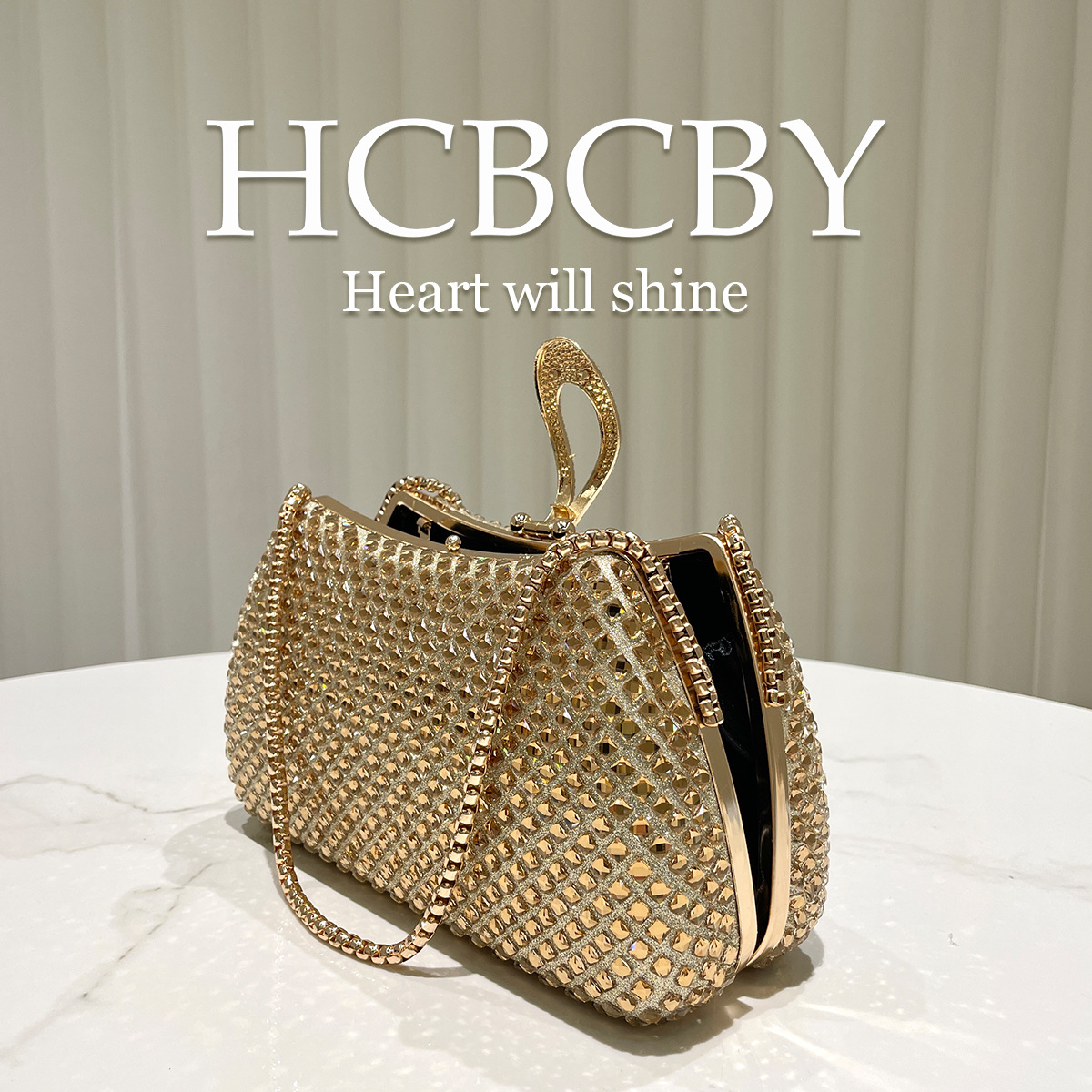 Gold sparkling luxury full dia - Luxury Bags Gold recension och pris