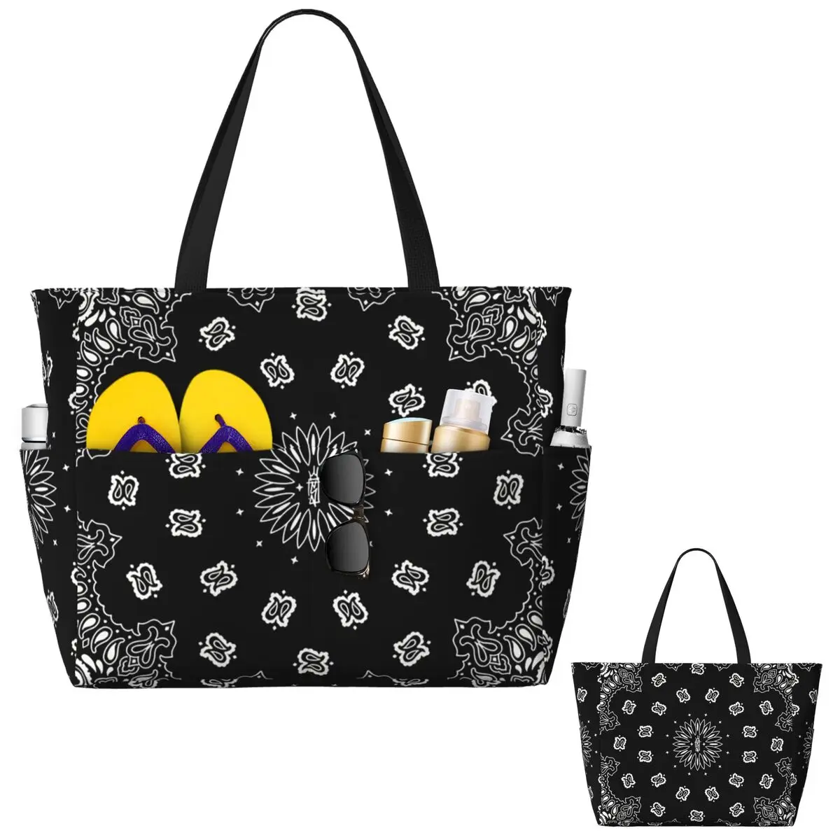 Bandana Custom Beach Tote Bag  - Luxury Yoga Bags recension och pris