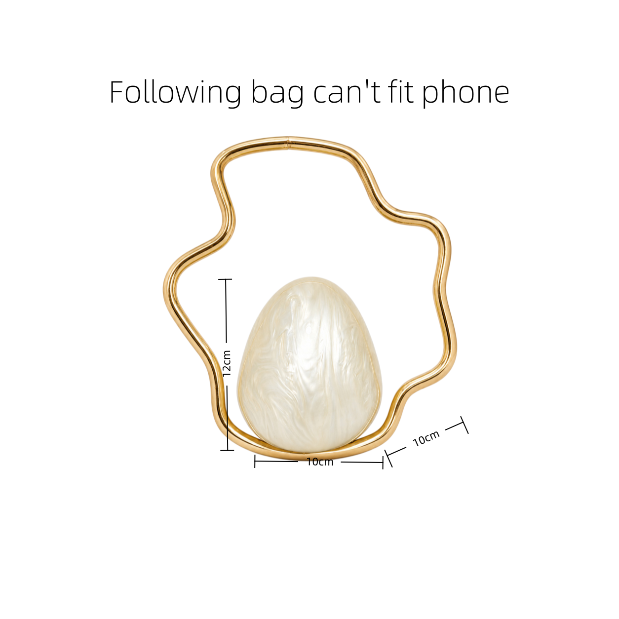 Women mini Acrylic Egg Bag Cut - Luxury Bags Reseller recension och pris