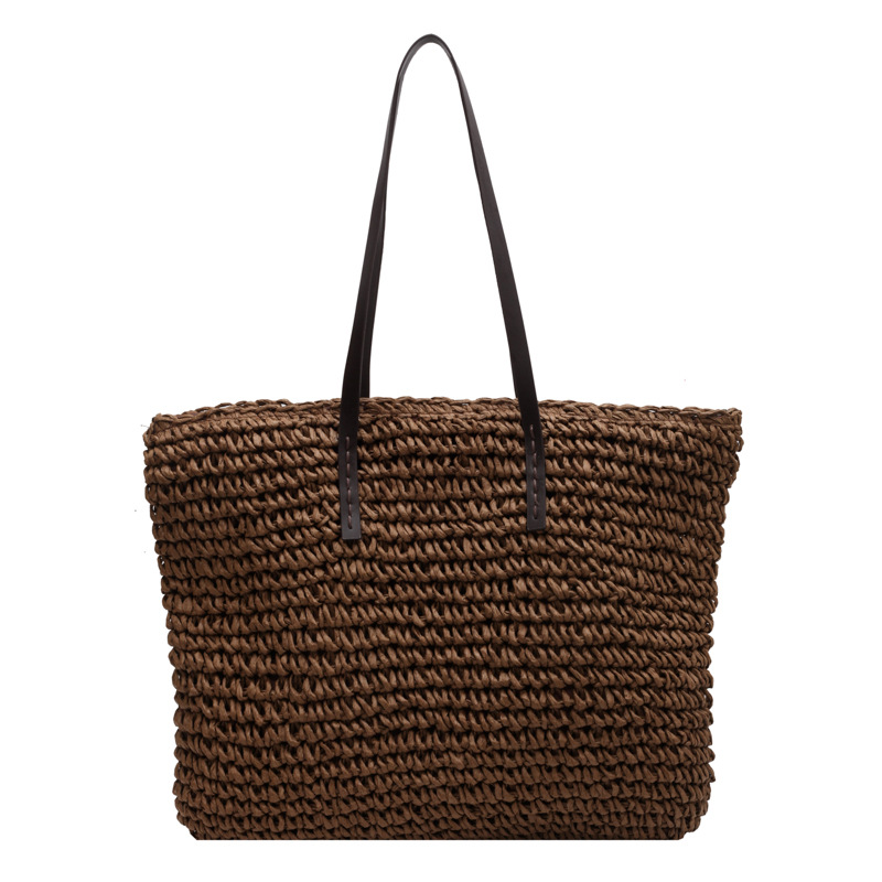 Straw Woven Tote Bags Casual L - Luxury Bags Reseller recension och pris