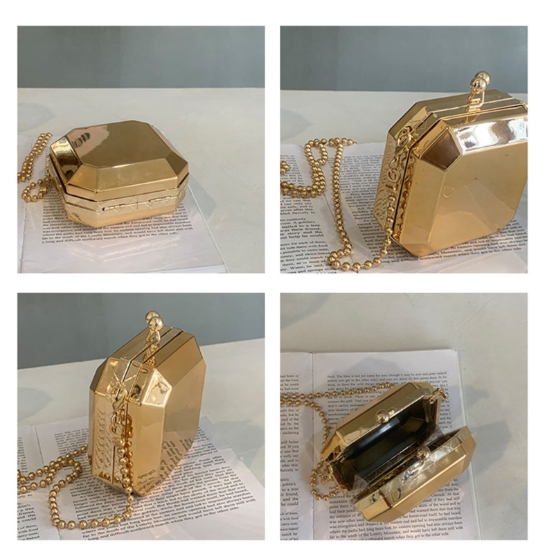 Mini Luxury Gold Party Evening - Luxury Bags Gold recension och pris