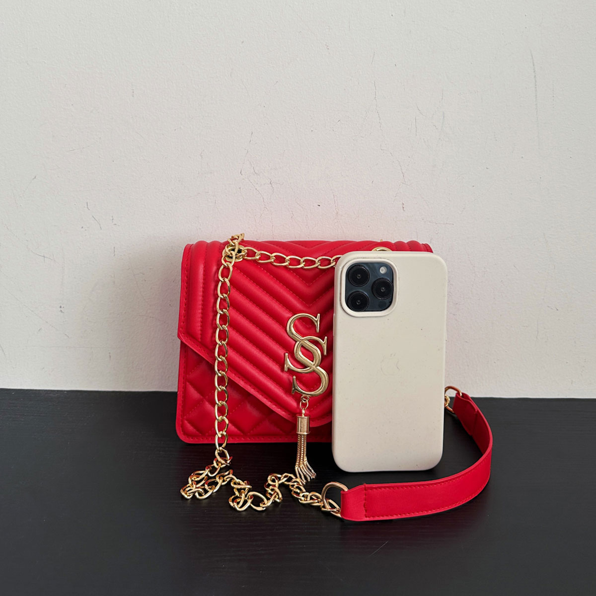 Light Luxury Elegant Argyle Qu - Chain Crossbody Quilted recension och pris