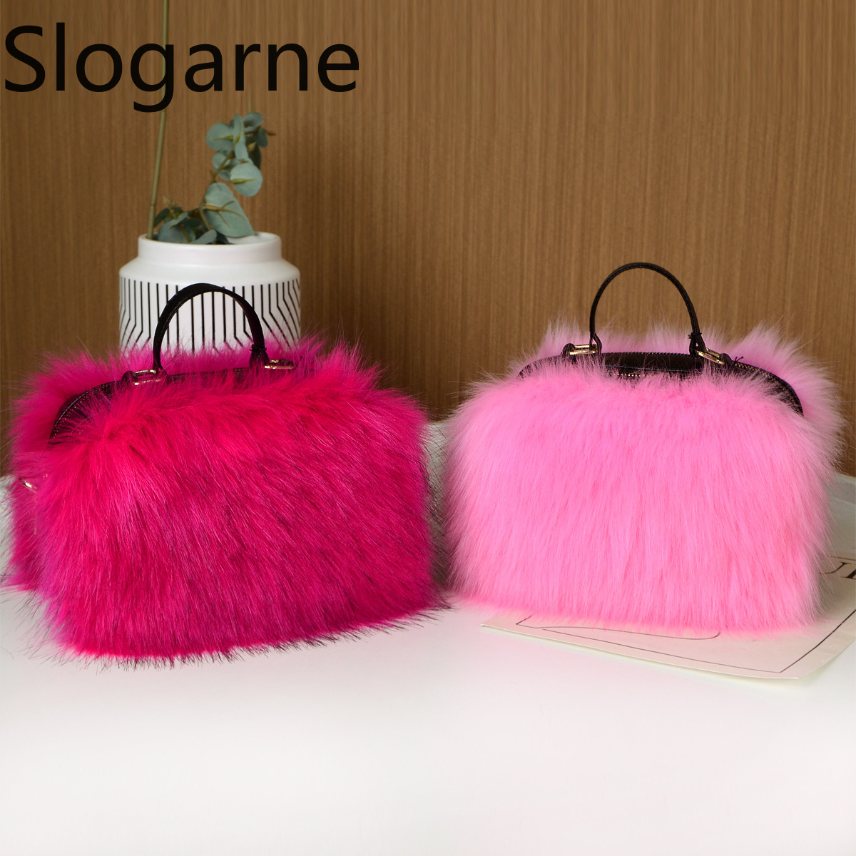 New High Quality Fox Fur Handb - Luxury Bags Girls recension och pris