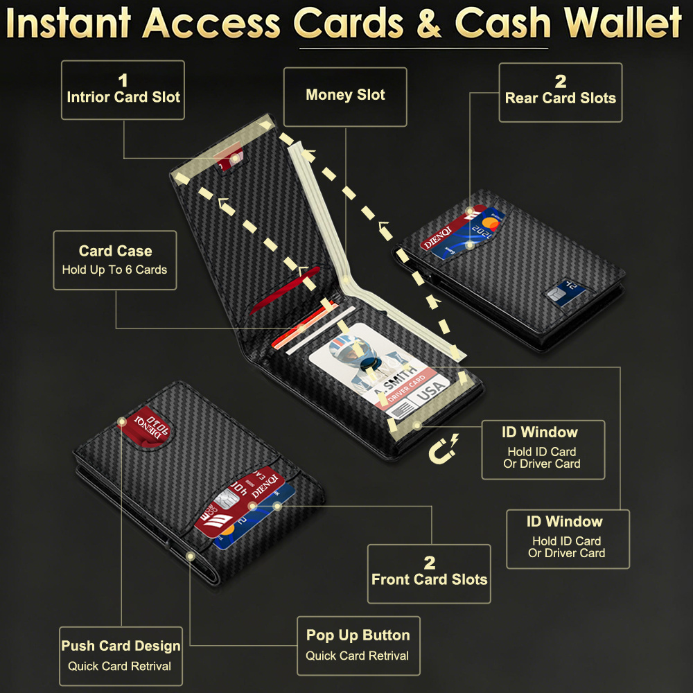 RFID Luxury Brand Men Wallet C - Luxury Bags Photos recension och pris