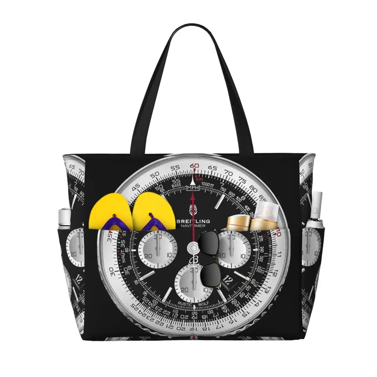 Black Luxury Watch Face Beach  - Luxury Yoga Bags recension och pris