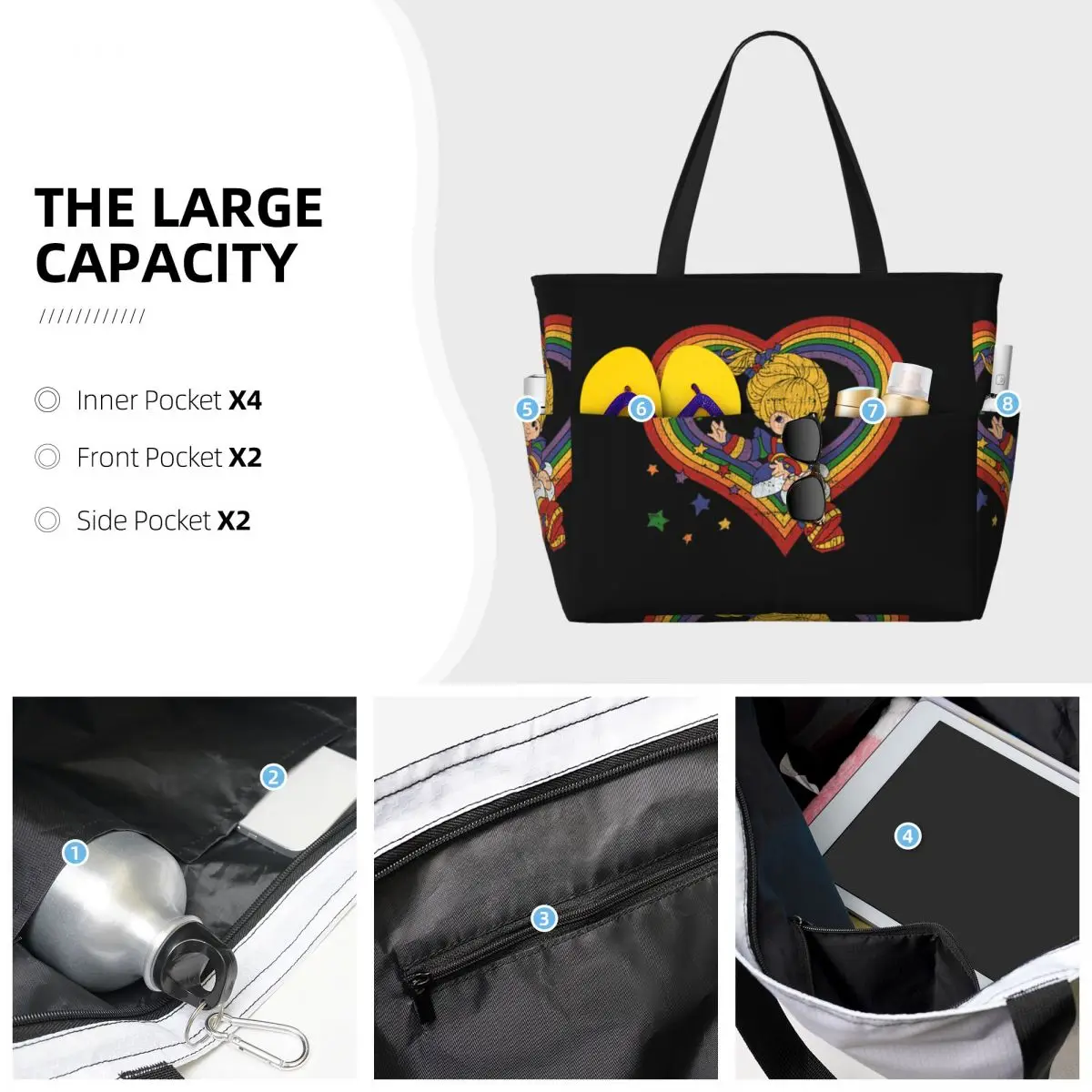 Rainbow Brite With Rainbow Hea - Luxury Yoga Bags recension och pris