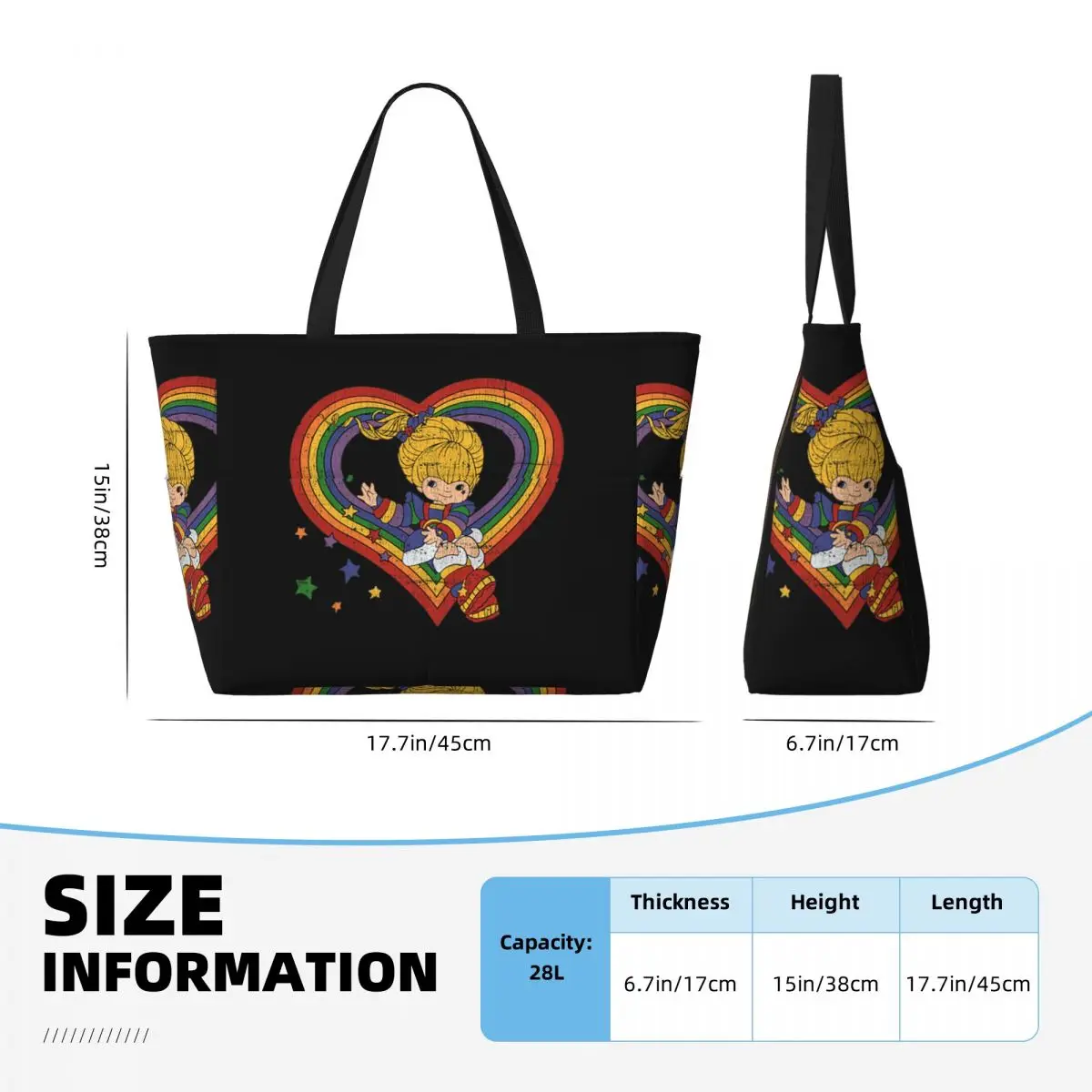 Rainbow Brite With Rainbow Hea - Luxury Yoga Bags recension och pris