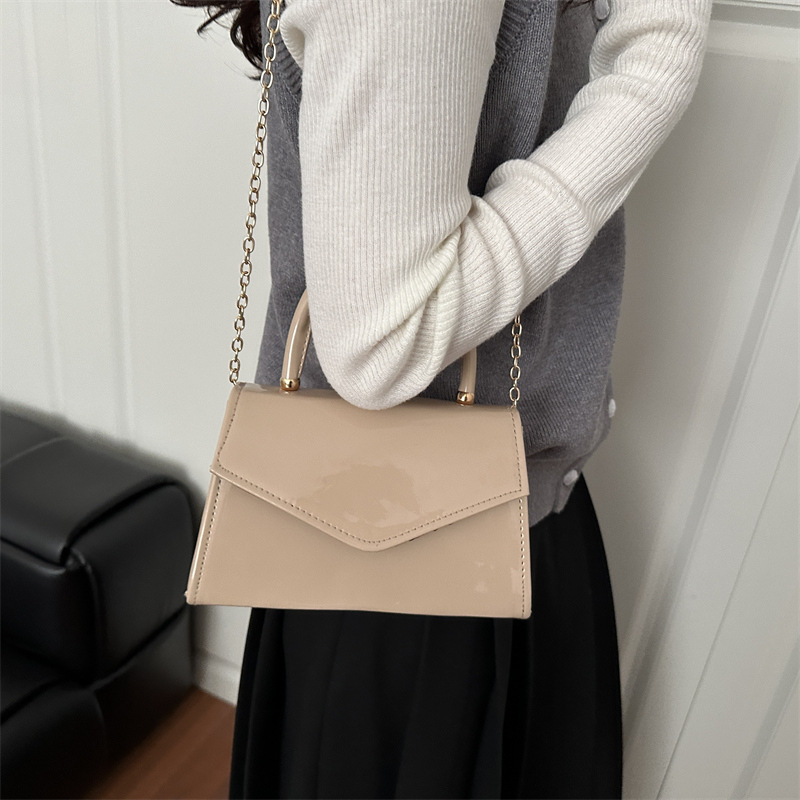 Women's Patent Leather Mini Ha - Top Handle Patent Bag recension och pris