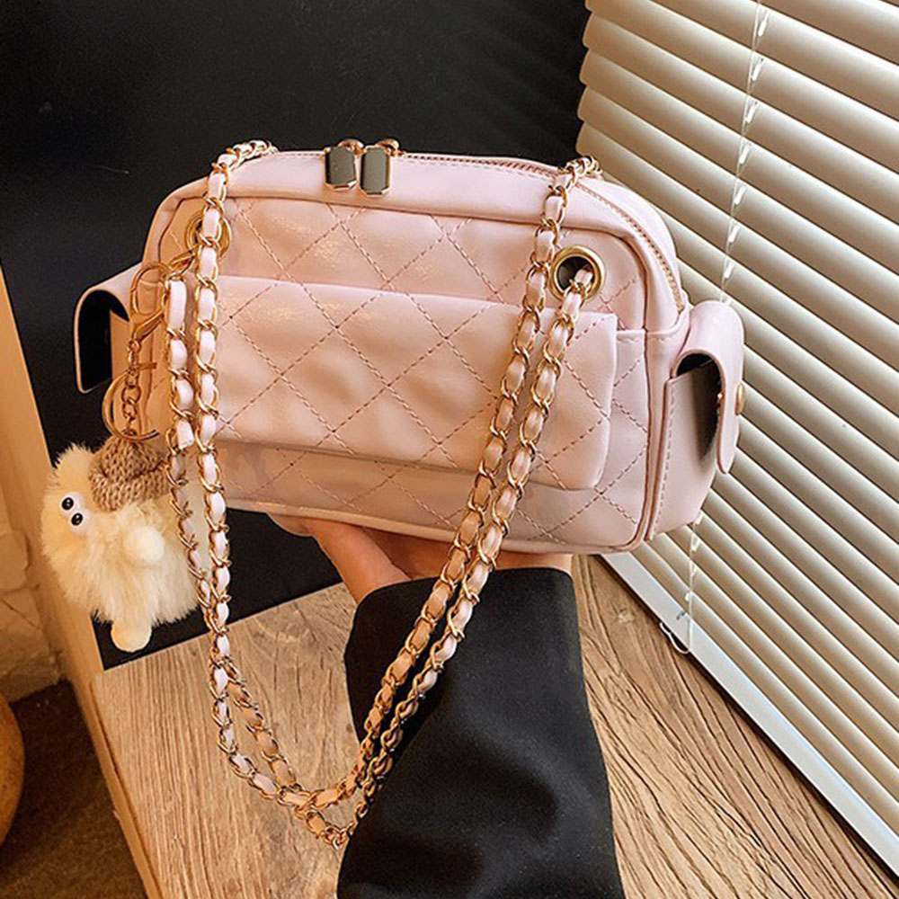 Quilted Pattern Chain Design C - Chain Crossbody Quilted recension och pris