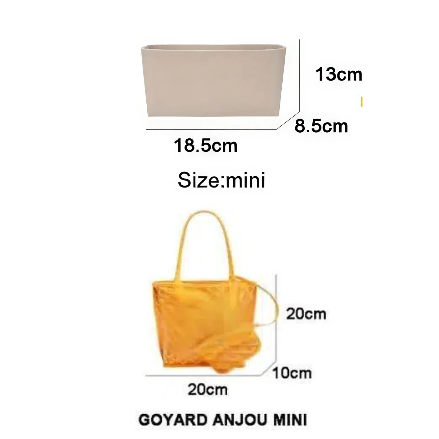 Felt Insert Bag Cosmetic Organ - Luxury Bags Goyard recension och pris
